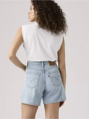 Levi's Premium High Rise Baggy Denim Shorts Size 24